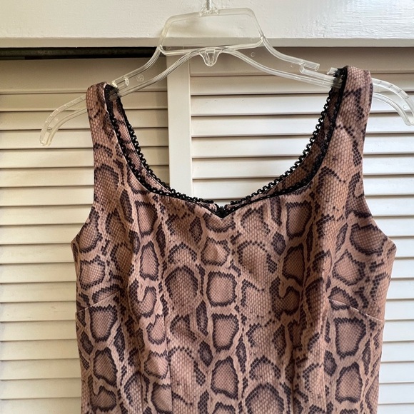 Women’s Sz 4P  tank top style Snake Print Dress 1990’s Y2K - Picture 2 of 8